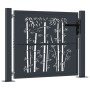 Puerta de jardín acero gris antracita diseño bambú 105x80 cm de , Puertas de jardín - Ref: Foro24-153178, Precio: 167,96 €, D...