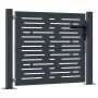 Gartentor aus anthrazitgrauem Stahl im quadratischen Design, 105x80 cm. von , Gartentore - Ref: Foro24-153190, Preis: 156,20 ...