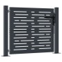 Puerta de jardín acero gris antracita diseño cuadrado 105x80 cm de , Puertas de jardín - Ref: Foro24-153190, Precio: 159,59 €...