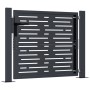 Puerta de jardín acero gris antracita diseño cuadrado 105x80 cm de , Puertas de jardín - Ref: Foro24-153190, Precio: 159,59 €...