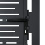 Puerta de jardín acero gris antracita diseño cuadrado 105x80 cm de , Puertas de jardín - Ref: Foro24-153190, Precio: 159,59 €...