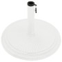 Base de sombrilla de hierro fundido blanco 45x45x30 cm de , Bases para sombrillas - Ref: Foro24-317770, Precio: 82,12 €, Desc...