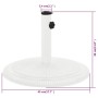 Base de sombrilla de hierro fundido blanco 45x45x30 cm de , Bases para sombrillas - Ref: Foro24-317770, Precio: 82,12 €, Desc...