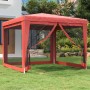 Carpa para fiestas con 4 paredes de malla HDPE rojo 3x3 m de , Carpas y cenadores - Ref: Foro24-319230, Precio: 93,04 €, Desc...