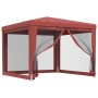 Carpa para fiestas con 4 paredes de malla HDPE rojo 3x3 m de , Carpas y cenadores - Ref: Foro24-319230, Precio: 93,04 €, Desc...