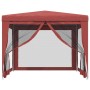 Carpa para fiestas con 4 paredes de malla HDPE rojo 3x3 m de , Carpas y cenadores - Ref: Foro24-319230, Precio: 93,04 €, Desc...