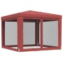 Carpa para fiestas con 4 paredes de malla HDPE rojo 3x3 m de , Carpas y cenadores - Ref: Foro24-319230, Precio: 93,04 €, Desc...