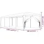 Carpa para fiestas con 10 paredes de malla HDPE azul 3x12 m de , Carpas y cenadores - Ref: Foro24-319247, Precio: 205,74 €, D...