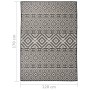 Alfombra de exterior de tejido plano rayas negras 120x170 cm de , Alfombras - Ref: Foro24-340851, Precio: 37,45 €, Descuento: %