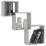 Estante pared cubo madera ingeniería gris hormigón 68x15x68 cm de , Estantes y estanterías - Ref: Foro24-800274, Precio: 30,2...