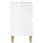 Armario de lavabo madera contrachapada blanco brillo 80x33x60cm de , Tocadores de baño - Ref: Foro24-821270, Precio: 105,54 €...