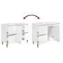 Armario de lavabo madera contrachapada blanco brillo 80x33x60cm de , Tocadores de baño - Ref: Foro24-821270, Precio: 105,54 €...