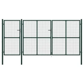 Grünes Gartentor aus Stahl 400x200 cm von , Gartentore - Ref: Foro24-144315, Preis: 713,45 €, Rabatt: %