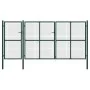 Puerta de jardín de acero verde 400x200 cm de , Puertas de jardín - Ref: Foro24-144315, Precio: 713,45 €, Descuento: %