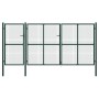Puerta de jardín de acero verde 400x200 cm de , Puertas de jardín - Ref: Foro24-144315, Precio: 709,93 €, Descuento: %