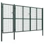 Puerta de jardín de acero verde 400x200 cm de , Puertas de jardín - Ref: Foro24-144315, Precio: 713,45 €, Descuento: %