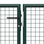 Puerta de jardín de acero verde 400x200 cm de , Puertas de jardín - Ref: Foro24-144315, Precio: 709,93 €, Descuento: %