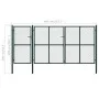 Puerta de jardín de acero verde 400x200 cm de , Puertas de jardín - Ref: Foro24-144315, Precio: 713,45 €, Descuento: %