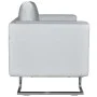 Sillón con patas cromadas cuero sintético blanco de , Sillones - Ref: Foro24-241005, Precio: 305,83 €, Descuento: %