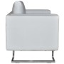 Sillón con patas cromadas cuero sintético blanco de , Sillones - Ref: Foro24-241005, Precio: 313,21 €, Descuento: %