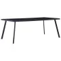 Mesa de comedor de vidrio templado negro 200x100x75 cm de , Mesas de cocina y de comedor - Ref: Foro24-281876, Precio: 178,70...