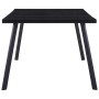 Mesa de comedor de vidrio templado negro 200x100x75 cm de , Mesas de cocina y de comedor - Ref: Foro24-281876, Precio: 185,19...