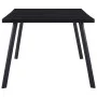 Mesa de comedor de vidrio templado negro 200x100x75 cm de , Mesas de cocina y de comedor - Ref: Foro24-281876, Precio: 178,70...