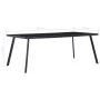 Mesa de comedor de vidrio templado negro 200x100x75 cm de , Mesas de cocina y de comedor - Ref: Foro24-281876, Precio: 178,70...