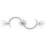 Lámpara de techo con pantallas vidrio tulipán 3 bombillas E14 de , Apliques de techo - Ref: Foro24-289230, Precio: 50,22 €, D...