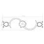 Lámpara de techo con pantallas vidrio tulipán 3 bombillas E14 de , Apliques de techo - Ref: Foro24-289230, Precio: 50,22 €, D...