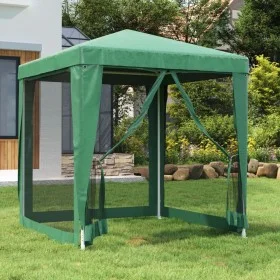 Carpa para fiestas con 4 paredes de malla HDPE verde 2x2 m de , Carpas y cenadores - Ref: Foro24-319218, Precio: 76,31 €, Des...
