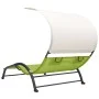 Tumbona doble con toldo textilene verde by vidaXL, Loungers - Ref: Foro24-310546, Price: 218,60 €, Discount: %
