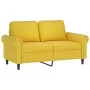 Juego de sofás con cojines 4 piezas terciopelo amarillo de , Sofás - Ref: Foro24-3202206, Precio: 762,23 €, Descuento: %