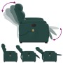 Sillón masaje eléctrico reclinable elevable tela verde oscuro de , Sillones - Ref: Foro24-3205022, Precio: 345,27 €, Descuent...