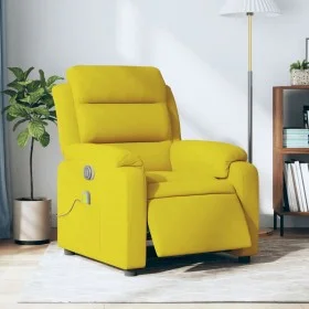 Sillón reclinable de masaje eléctrico terciopelo amarillo de , Sillones - Ref: Foro24-3205088, Precio: 280,02 €, Descuento: %