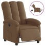 Sillón reclinable eléctrico de tela marrón de , Sillones - Ref: Foro24-3204072, Precio: 233,82 €, Descuento: %