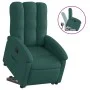 Sillón reclinable elevable tela verde oscuro de , Sillones - Ref: Foro24-3204098, Precio: 275,18 €, Descuento: %