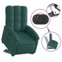 Sillón reclinable elevable tela verde oscuro de , Sillones - Ref: Foro24-3204098, Precio: 257,45 €, Descuento: %