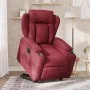 Sillón eléctrico reclinable elevable de tela rojo tinto de , Sillones - Ref: Foro24-3204509, Precio: 344,49 €, Descuento: %
