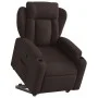 Sillón reclinable elevable tela marrón oscuro de , Sillones - Ref: Foro24-3204487, Precio: 316,89 €, Descuento: %