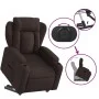 Sillón reclinable elevable tela marrón oscuro de , Sillones - Ref: Foro24-3204487, Precio: 316,89 €, Descuento: %