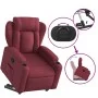 Reclining and elevating armchair in burgundy fabric by , Armchairs - Ref: Foro24-3204485, Price: 297,73 €, Discount: %