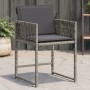 Sillones de jardín con cojines 4 uds ratán sintético gris de , Sillas de jardín - Ref: Foro24-365019, Precio: 159,73 €, Descu...