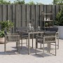 Sillones de jardín con cojines 4 uds ratán sintético gris de , Sillas de jardín - Ref: Foro24-365019, Precio: 159,73 €, Descu...