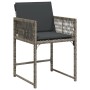 Sillones de jardín con cojines 4 uds ratán sintético gris de , Sillas de jardín - Ref: Foro24-365019, Precio: 159,73 €, Descu...