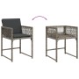 Sillones de jardín con cojines 4 uds ratán sintético gris de , Sillas de jardín - Ref: Foro24-365019, Precio: 159,73 €, Descu...