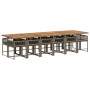 Set comedor de jardín con cojines 13 pzas ratán sintético gris de , Conjuntos de jardín - Ref: Foro24-3211490, Precio: 879,26...