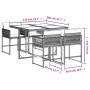 Set comedor de jardín 5 pzas con cojines ratán sintético beige de , Conjuntos de jardín - Ref: Foro24-3211438, Precio: 252,42...