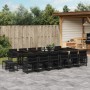 Set de muebles jardín 17 pzas con cojines ratán sintético negro de , Conjuntos de jardín - Ref: Foro24-3211723, Precio: 902,0...