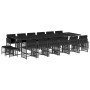 Set de muebles jardín 17 pzas con cojines ratán sintético negro de , Conjuntos de jardín - Ref: Foro24-3211723, Precio: 902,0...
